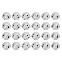 24pcs Christmas Bells 40mm Iron Hollow Pentagram Shape Christmas Frosted Bells DIY Christmas Tree sidabras
