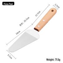 Nerūdijančio plieno buko rankena, daugiafunkcinė kepimo mentelė Triangular shovel