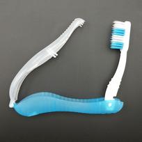 Disposable Portable Foldable Travel Camping Toothbrush Tooth Oral Cleaning Tools Foldable Toothbrush mėlyna