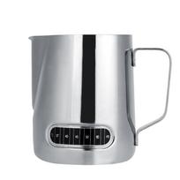 600ml Stainless Steel Milk Frothing Pitcher Espresso Coffee Cup Mugs with Measurement gray