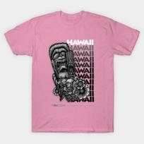 T Shirt Women Bw Tikis Hawaii Harajuku Print Kawaii Tshirt Summer Short Sleeve Female T-Shirt Top Tee S