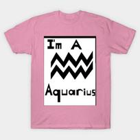 T Shirt Women Aquarius Harajuku Print Kawaii Tshirt Summer Short Sleeve Female T-Shirt Top Tee S rožinė