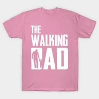 T Shirt Women The Walking Dad Parody Joke Harajuku Print Kawaii Tshirt Summer Short Sleeve Female T-Shirt Top Tee S rožinė