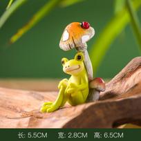 Creative Landscaping Cute Animal Frog Ornament Micro Landscape Flower Pot Succulent Potted Plant Balcony Ornament Crafts