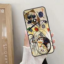 Wassily Kandinsky Abstract Case For OnePlus 12R 12 11 9 10 Pro 10R 10T OnePlus Nord 3 2T N10 N20 CE 2 Lite CE4 Cover OnePlus Nord 2 gray