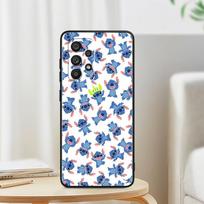 Cartoon Stitch Cute For Samsung Note 20 10 Ultra Plus A31 A14 A12 A70 A34 A25 A04 A05 A15 A24 5G Black Funda Phone Case Samsung Note 10Plus gray