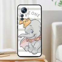 Cute Dumbo Cartoon For Xiaomi Mi 13T 13 12T 12 11T 11i 11 A3 10T 10 9 Pro Lite Ultra 5G Black TPU Phone Case Mi 11 Lite 5G gray