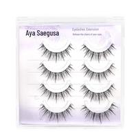 Little Devil A05 Natural 3D False Eyelashes - Thick, Slender & Fairy-Like for Big Eyes white