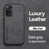 „Xiaomi Redmi Note 12 11 10 9 8 Pro 12S 11s 10s 9s 12C 10C 10A 11A A1 A2“ dėklas, magnetinis, avikailio, prabangios odos dėklas For Redmi A2 tamsiai pilka spalva