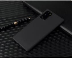 For Samsung Galaxy S20 S20 Ultra S9 S10 lite S10e Note 8 9 10 Plus A10 A20 A50 A70 M10 M20 Solid Color Silicone Cover Case Galaxy S10 black