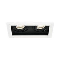 Support 2x Beta R5 rectangular white/black spots MR16 GU10/GU5.3