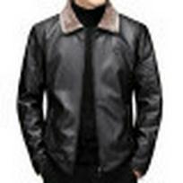 2024 m. vyriška plona odinė striukė su aksominiu pamušalu rudeniui/žiemai M juoda