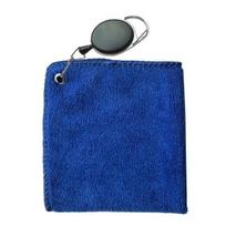 Yousheng Golf Towel Microfiber Fabric Golf Cleaning Cloth with Retractable Hook Wet Dry Absorbent Towel to Remove Sand Mud Dirt Sweat A mėlyna