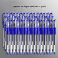 A007 Gelinis rašiklis, Didelės talpos, 0,5 mm kulkos formos galiukas, Juodas/Mėlynas/Raudonas, Vandens pagrindo parašo rašiklis studentams. 0.5mm blue