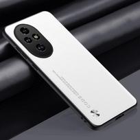Prabangus PU odinis dėklas Honor 200 Pro galiniam dangteliui, matinis silikoninis pilnos apsaugos telefono dėklas Honor 200 Lite 5G, Honor200 Pro For Honor 200 balta