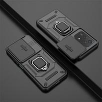 Šarvuotas smūgiams atsparus dėklas Honor 200 Lite apsauginis dangtelis Honor 200 Pro žiedas magnetinis laikiklis Coque Fundas Capa For Honor 200 Lite juoda