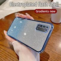 For Honor X10 5G Case Honor TEL-AN00, TEL-TN00 Phone Case Shiny Glitter Plating Silicone Camera Lens Soft Back Cover For Honor X10 5G