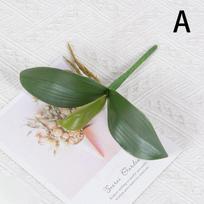 Dirbtiniai orchidėjų lapai, falenopsių stiebai, lapai, dirbtiniai cimbidijos žiedai, žalumynai, tikras prisilietimas, lateksas, birūs namų dekoro gaminiai