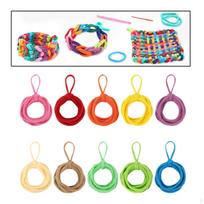 Loom Loops for Crafting with Elastic Rings All Ages 10 Colors 120pcs