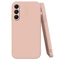 For Samsung Galaxy A05S Case Cover Samsung A05S Capas Liquid Silicone Soft TPU Cover Samsung A14 A34 A54 A24 A25 A05 A05S Fundas For Samsung A54 šviesiai rausvos spalvos