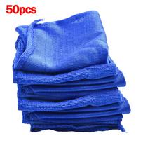 50 Piece Blue Microfiber Cleaning Cloths 30x30cm Perfect for Cars and Homes blue