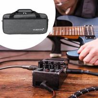 Effects Pedal Board Bag Carry Travel Case Pedalboard Zipper Pouch for Concert 37x15.5x10.5cm