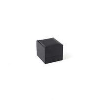 Aukščiausios kokybės PU odos papuošalų laikymo dėžutė žiedams, karoliams ir auskarams 7.3*8.3*3.5 cm black