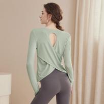 Women's 2025 Yoga & Pilates Long-Sleeve Slim-Fit Sports Top Extra Large