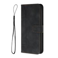 OPPO Reno 12 13 Pro 5G dėklas Odinis atverčiamas dėklas ant Coque OPPO Reno13 12 Pro Reno 13 13Pro 13F 12F 12FS Magnetinis piniginės dangtelis for Reno 13F 5G black