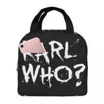 Lunch Bag for Women Kids Who Thermal Cooler Portable Picnic Canvas Tote Bento Pouch 22x20x13CM balta