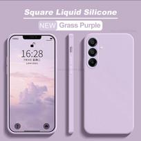 For For Samsung A15 Case Luxury Liquid Silicone Phone Cases For Samsung Galaxy A15 A 15 SamsungA15 Shockproof Soft Cover A15 4G gray