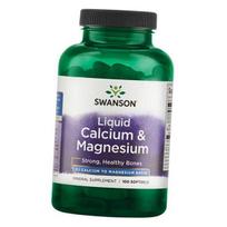 Labai koncentruotas kalcis ir magnis, Skystas kalcis ir magnis, Swanson 200 minkštųjų kapsulių (36280088) 200softgels
