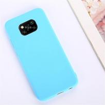 For Xiaomi Poco X3 Pro Case Soft Matte Liquid Silicone Shockproof Bumper Phone Cases For Poco X3 NFC PocoX3 Candy Color Fundas For Poco X3 Pro blue