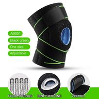 Fitness Kneepad Bandage Pressurized Elastic Knee Pads Arthritis Joints Protector Sports Gear Volleyball Knee Brace Protector black