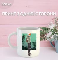 Mug The Last of Us the last of us with print ceramic cup The Last of Us 330 ml 9.5 balta