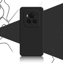 Prabangūs dvigubo sluoksnio dėklai Honor Magic6 Magic 6 Pro Ultimate 6Pro 6Ultimate 5G kvadratinio skysto silikono telefono šarvai Coque Honor Magic6 5G juoda