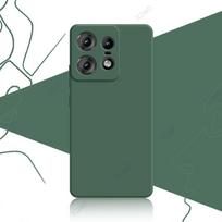 Mobile Phone Cases for Motorola Edge 50 Pro Moto Edge50Pro 5G 6.7  Soft Luxury Square Liquid Silicone Back Covers Armor Moto Edge 50 Pro 5G armijos žalia spalva
