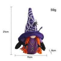 Mielas voras gnomai pliušinis lėlė vampyras gnomai Helovino dekoracijai namų vakarėlio ornamentas Kalėdų dovana violetinė