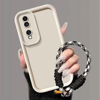 For Honor 90 Pro Case Honor 90 Pro Phone Case Weaving lanyard Cover Skin Feel Protection Shockproof case Honor 90 Pro white