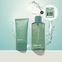 Farmstay [set Of 2] Tea Tree Biome Sun Cream 50g+cleansing Oil 250ml  + Travel Kit 4 Types NONE