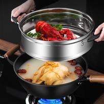 Ketaus Wok Nelipnus Be Dangos Virtuvės Indai Kininis Lengvai Valomas Gaminimo Įrankis Apvaliu Dugnu Kepimui Diameter 32cm