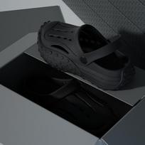 Step on Poop Feeling Thick Soled 4.0cm Perforated Shoes  New Casual Sports Trend Two on Cool Slippers for Men and Women 41