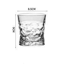 300ml 10.3oz Viskio Stiklas Prabangus Kokteilių Stiklas Užsienio Vyno Stiklas Skaidrus Reljefinis Vyno Taurė Geriamieji Stiklai Baras Brendžio Puodelis 300ml 1pcs