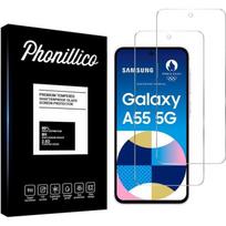 Tempered Glass Film for Samsung Galaxy A55 5G [Pack 2] Screen Protector Glass Phonillico® skaidri