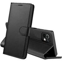 Case for Xiaomi MI 11 5G - Black Wallet Flap Magnetic Clasp Card Storage Phonillico® juoda