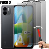 Anti-spy tempered glass screen protectors for Xiaomi Redmi A1/A2 - E.F.CONNECTION - Set of 3
