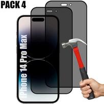 Lot-4 Screen Protector Tempered Glass Anti-spy for iPhone 14 Pro Max (6.7  )