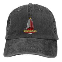 Washed Men's Baseball Cap Nakatomi Plaza Trucker Snapback Cowboy Caps Dad Hat Die Hard Movie Party 1988 Bruce Willis Golf Hats Adjustable black