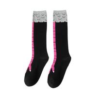 Chicken Feet Socks Summer Thin Chicken Feet Socks Women's Fitness Sports Slimming Long Socks One Size raudona
