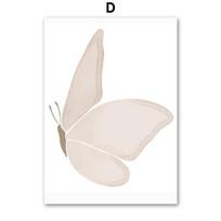 Boho Bear Elephant Butterfly Rocking Horse Rainbow Wall Art Canvas Painting Posters And Prints Pictures for Baby Kids Room Decor 21cm×30cm NoFrame